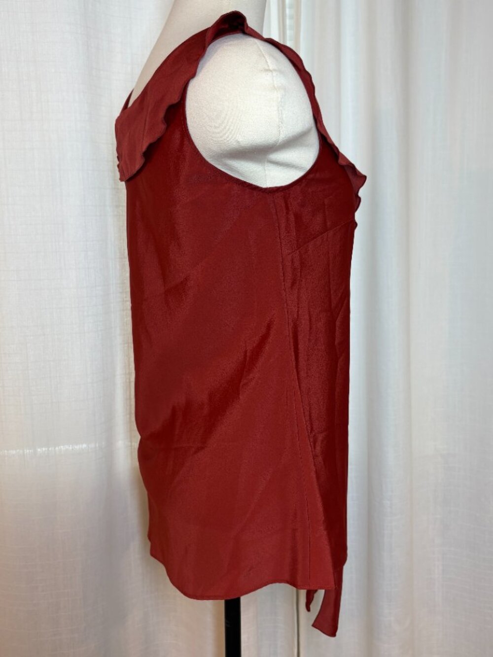 Rust Sleeveless Tie Blouse Banana Republic - Picture 2 of 9